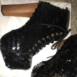 Jeffrey Campbell lita heeled boots size 6.5